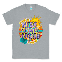 Heather Grey Here comes the sun Classic Tee - NancyCooperArtShop