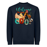 Navy welcome to our coop Heavyweight Sweatshirt - Artiststas