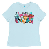 Pet Groomer Coffee Cups Ladies Tee | Teevron