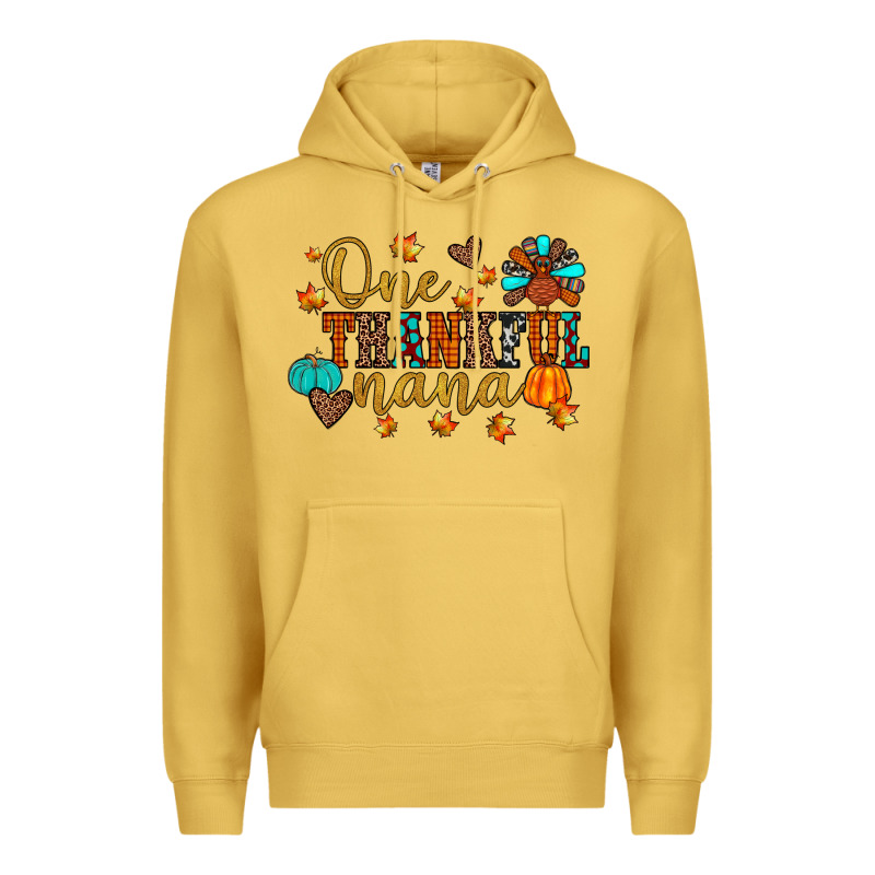 One Thankful Nana Premium Hoodie by JahusDesignShop | Teevron