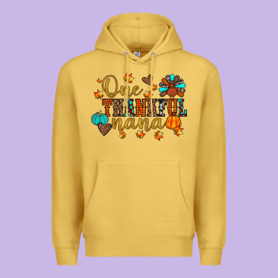 One Thankful Nana Premium Hoodie Designed By Jahusdesignshop