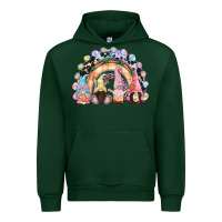 Forest Green Easter Day rainbow gnomes Urban Hoodie - CowGirlArtShop