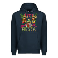 Navy Let's Fiesta with gnomes Premium Hoodie - NancyCooperArtShop