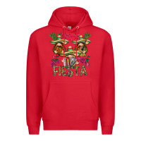 Red Let's Fiesta with gnomes Premium Hoodie - NancyCooperArtShop