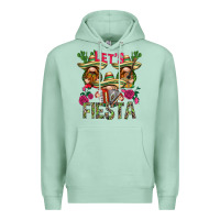 Seafoam Let's Fiesta with gnomes Premium Hoodie - NancyCooperArtShop