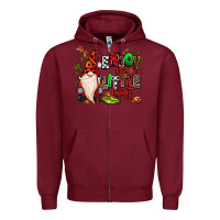 Burgundy enjoy the little things Zipper Hoodie - MaliasSmallBusiness