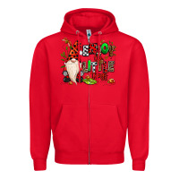 Red enjoy the little things Zipper Hoodie - MaliasSmallBusiness