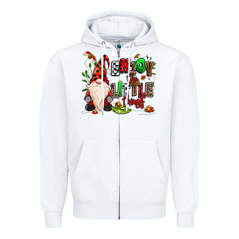 Enjoy The Little Things Zipper Hoodie by MaliasSmallBusiness | Teevron