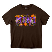 Chocolate Brown mini basketball Heavy Core Tee - Zillion Design Studio