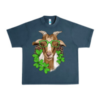 Midnight Navy st patricks goat with glasses Urban Heavy Tee - Artiststas