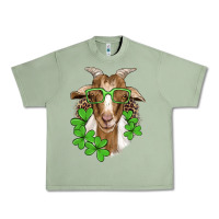 Oil Green st patricks goat with glasses Urban Heavy Tee - Artiststas