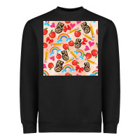 Black back to school seamless pattern 5 (3600x3600) Heavyweight Sweatshirt - AdoDesignShop