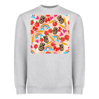 Heather Grey back to school seamless pattern 5 (3600x3600) Heavyweight Sweatshirt - AdoDesignShop