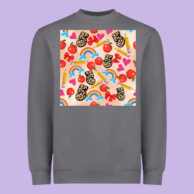 Back To School Seamless Pattern 5 (3600x3600) Heavyweight Sweatshirt Designed By Adodesignshop