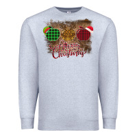 Heather Grey Merry Christmas Apples Premium Sweatshirt - Bettercallsaul