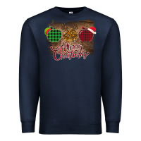 Navy Merry Christmas Apples Premium Sweatshirt - Bettercallsaul
