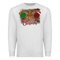 Oatmeal Heather Merry Christmas Apples Premium Sweatshirt - Bettercallsaul