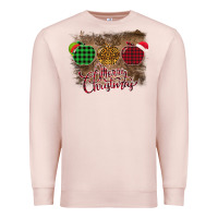 Pale Pink Merry Christmas Apples Premium Sweatshirt - Bettercallsaul