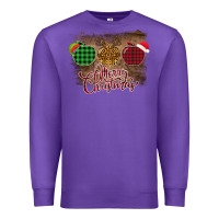 Purple Merry Christmas Apples Premium Sweatshirt - Bettercallsaul
