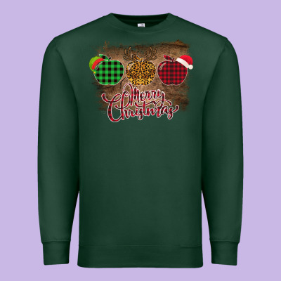 Merry Christmas Apples Premium Sweatshirt Designed By Bettercallsaul