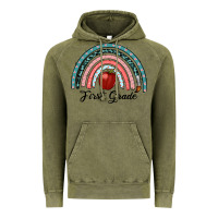 Vintage Olive first grade rainbow Vintage Hoodie - RanaPortraitStore