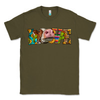 Army Green Western Love Simmental Cow Classic Tee - LillyAllenDesigns