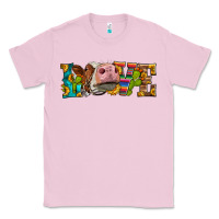 Bubblegum Pink Western Love Simmental Cow Classic Tee - LillyAllenDesigns