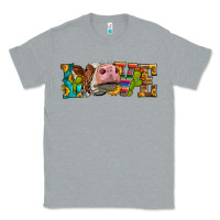 Heather Grey Western Love Simmental Cow Classic Tee - LillyAllenDesigns