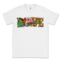 White Western Love Simmental Cow Classic Tee - LillyAllenDesigns