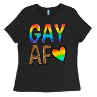 Black gay af Ladies Tee - texasbilliewilder