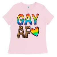 Bubblegum Pink gay af Ladies Tee - texasbilliewilder