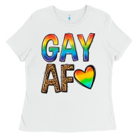 White gay af Ladies Tee - texasbilliewilder