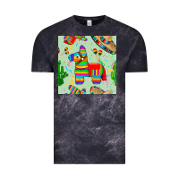 Cloud Black pinata seamless pattern Vintage Tee - BundleAndBundleShop