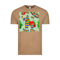 Vintage Coffee pinata seamless pattern Vintage Tee - BundleAndBundleShop