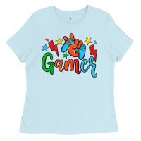 Baby Blue gamer Ladies Tee - JahusDesignShop