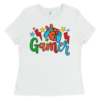 White gamer Ladies Tee - JahusDesignShop