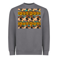 Storm seamless poultry farm sunflowers chicken coop tumbler Heavyweight Sweatshirt - Artiststas