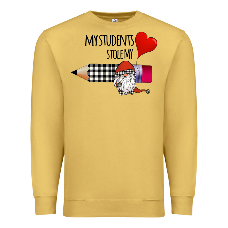 My Students Stole My Heart Premium Sweatshirt by Bettercallsaul | Teevron