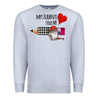 Heather Grey my students stole my heart Premium Sweatshirt - Bettercallsaul