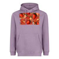 Lavender Strawberry Background Heavyweight Hoodie - Bettercallsaul
