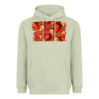 Matcha Strawberry Background Heavyweight Hoodie - Bettercallsaul