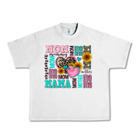 Mom Mama Mommy With Hearts Urban Heavy Tee | Teevron