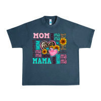 Midnight Navy mom mama mommy with hearts Urban Heavy Tee - AdoDesignShop
