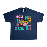 Navy mom mama mommy with hearts Urban Heavy Tee - AdoDesignShop