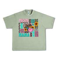 Oil Green mom mama mommy with hearts Urban Heavy Tee - AdoDesignShop