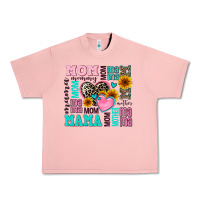 Salmon mom mama mommy with hearts Urban Heavy Tee - AdoDesignShop