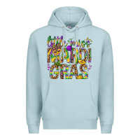 Blue Mist Little miss Mardi Gras Premium Hoodie - NancyCooperArtShop