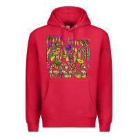 Cardinal Little miss Mardi Gras Premium Hoodie - NancyCooperArtShop