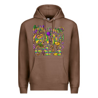 Chestnut Little miss Mardi Gras Premium Hoodie - NancyCooperArtShop