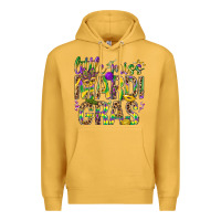 Mustard Little miss Mardi Gras Premium Hoodie - NancyCooperArtShop
